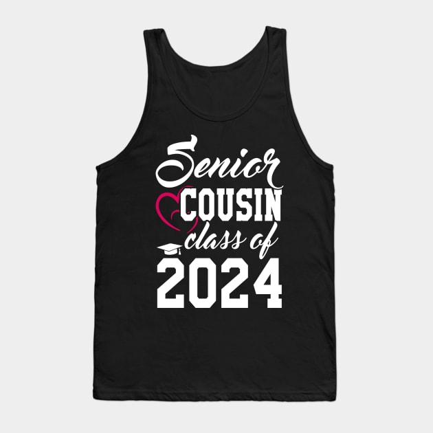 Class of 2024 Senior Gifts Funny Senior Cousin Tank Top by KsuAnn